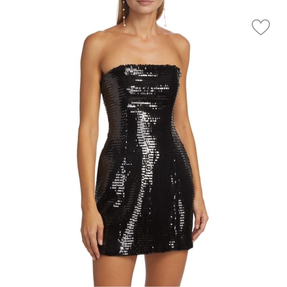 A.L.C. Black Sequin Mini Dress